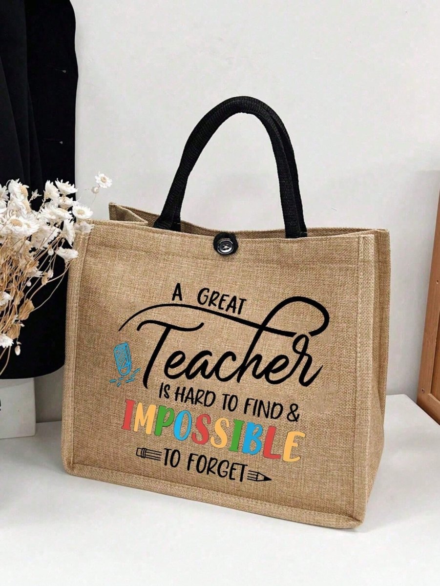 Versatile Linen Tote Bag: The Perfect Teacher Appreciation Gift for Every Occasion