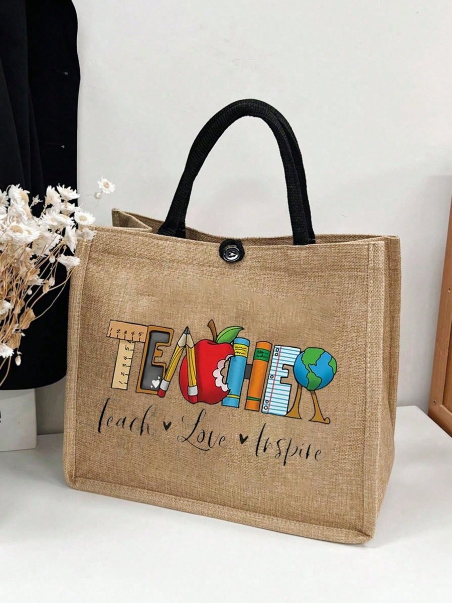 Versatile Linen Tote Bag: The Perfect Teacher Appreciation Gift for Every Occasion