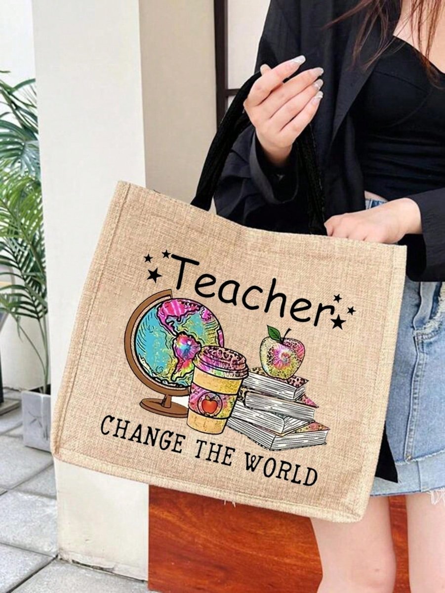 Versatile Linen Tote Bag: The Perfect Teacher Appreciation Gift for Every Occasion