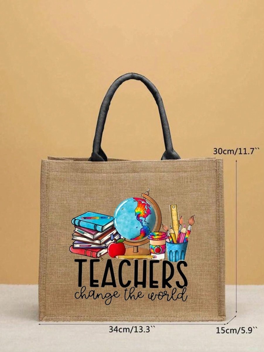 Versatile Linen Tote Bag: The Perfect Teacher Appreciation Gift for Every Occasion