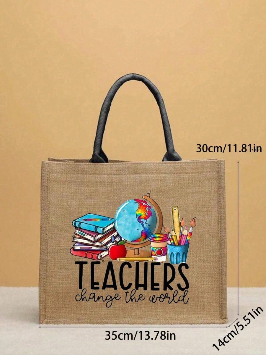 Versatile Linen Tote Bag: The Perfect Teacher Appreciation Gift for Every Occasion