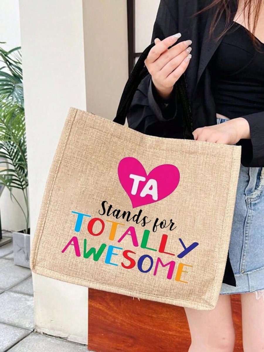 Versatile Linen Tote Bag: The Perfect Teacher Appreciation Gift for Every Occasion