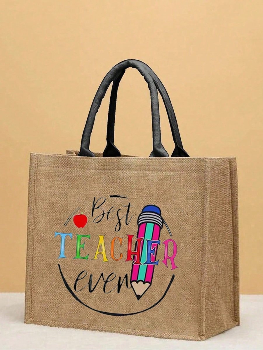 Versatile Linen Tote Bag: The Perfect Teacher Appreciation Gift for Every Occasion