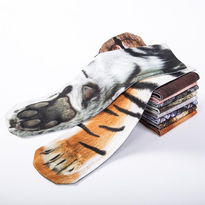 3D Printing Funny Animal Foot Hoof Paws Elastic Long Socks – Dinolize