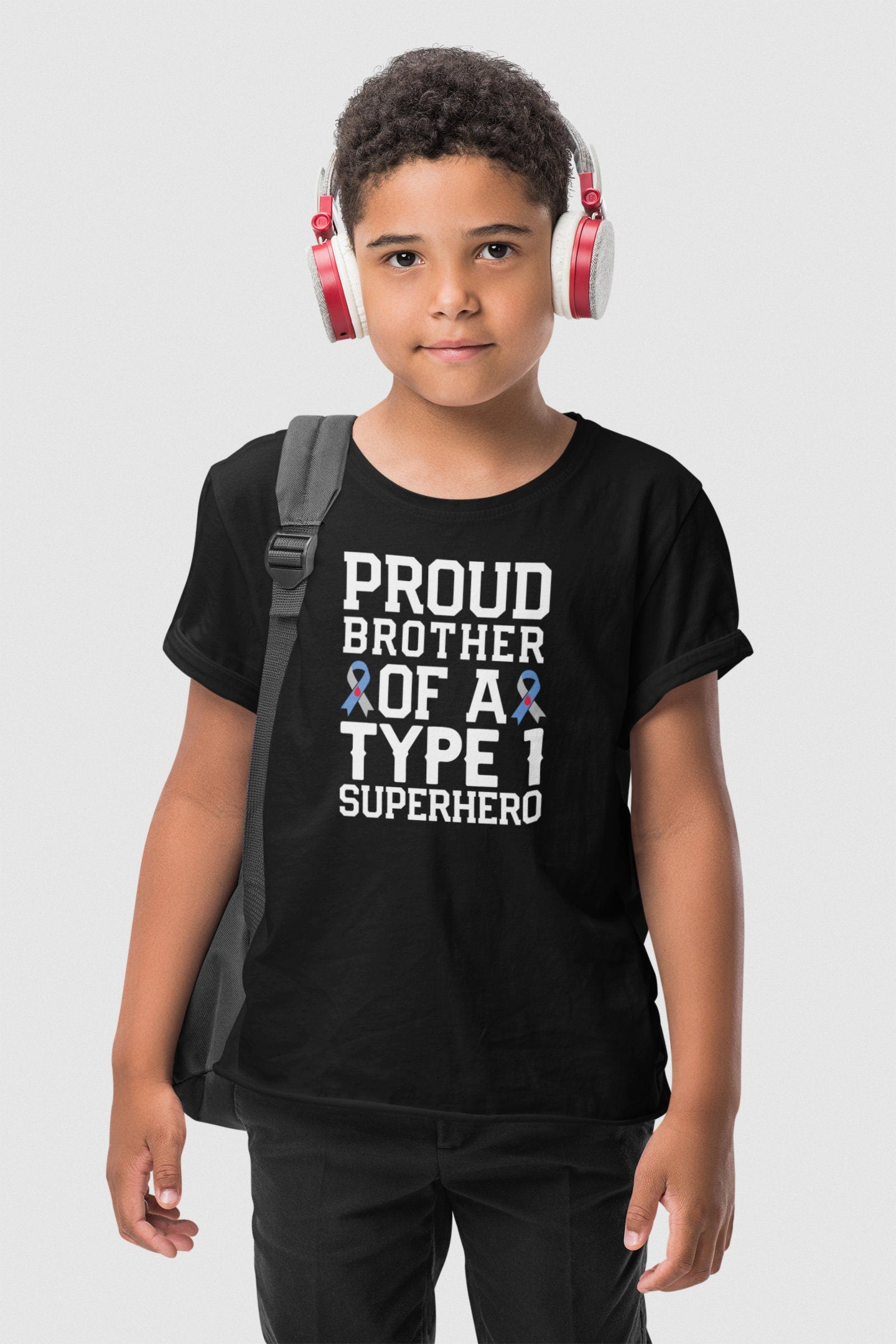 Proud Brother Of a Type 1 Superhero Type 1 Diabetes Shirt, T1D Fighter T1D Proud Brother