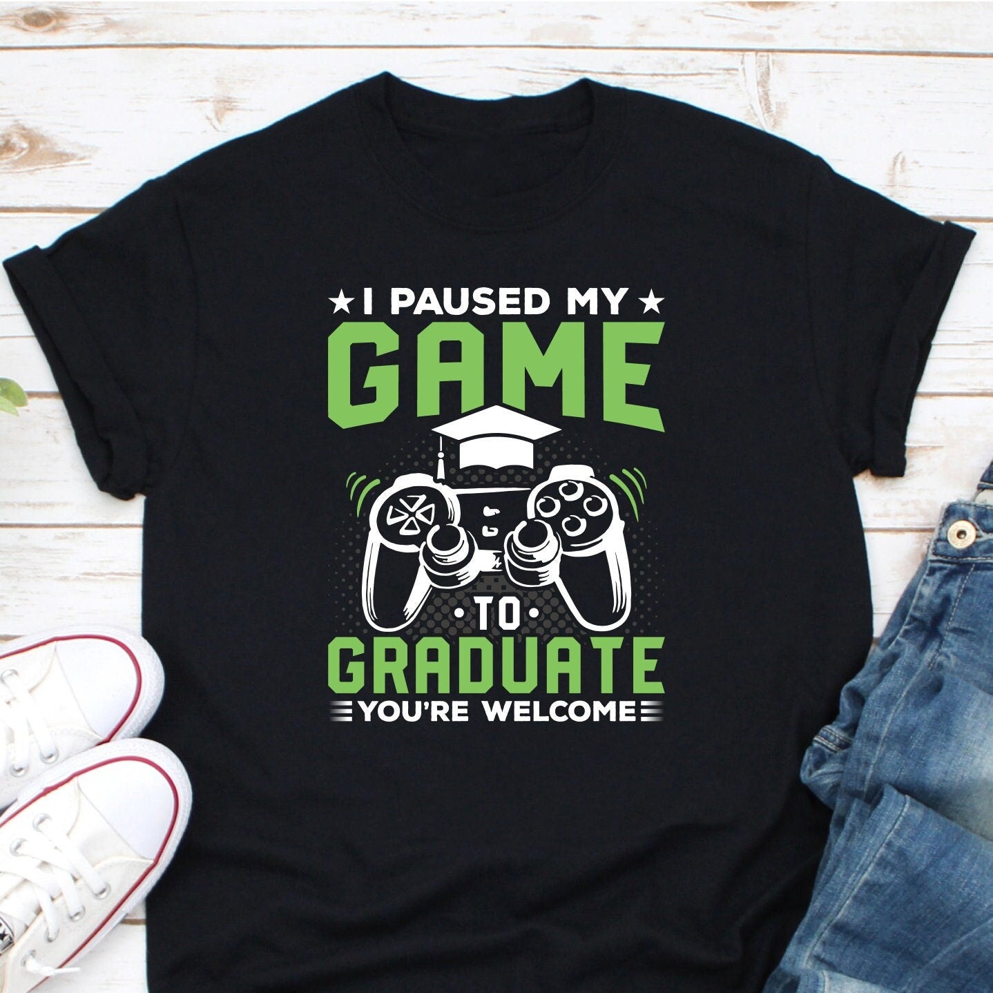 I Paused My Game To Graduate Shirt, Graduation 2022 Shirt, Class Of 2022 Shirt