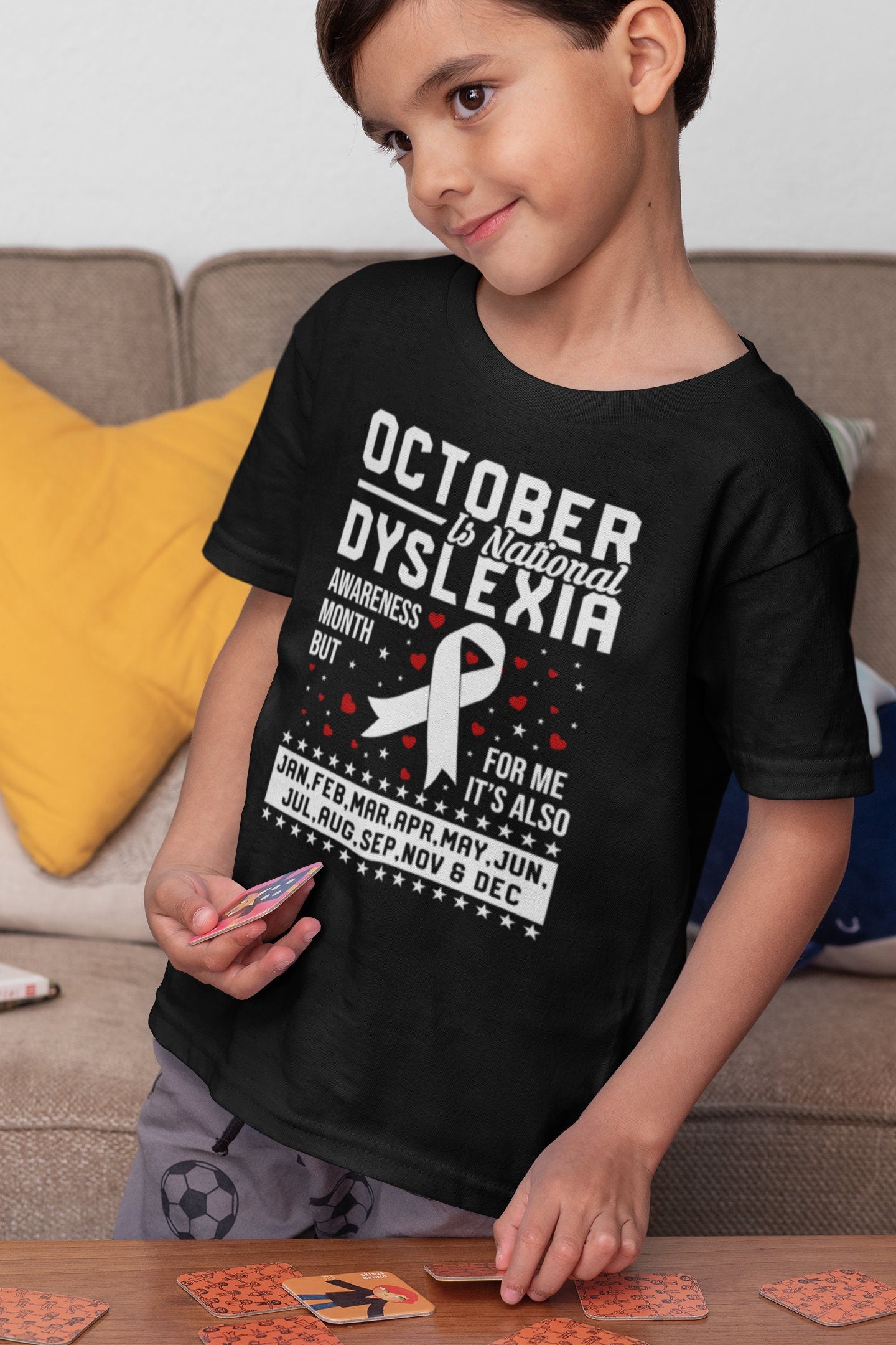 October is Dyslexia Awareness Month Shirt Ribbon Shirt Dyslexia Teacher Tshirt Dyslexia October Gift