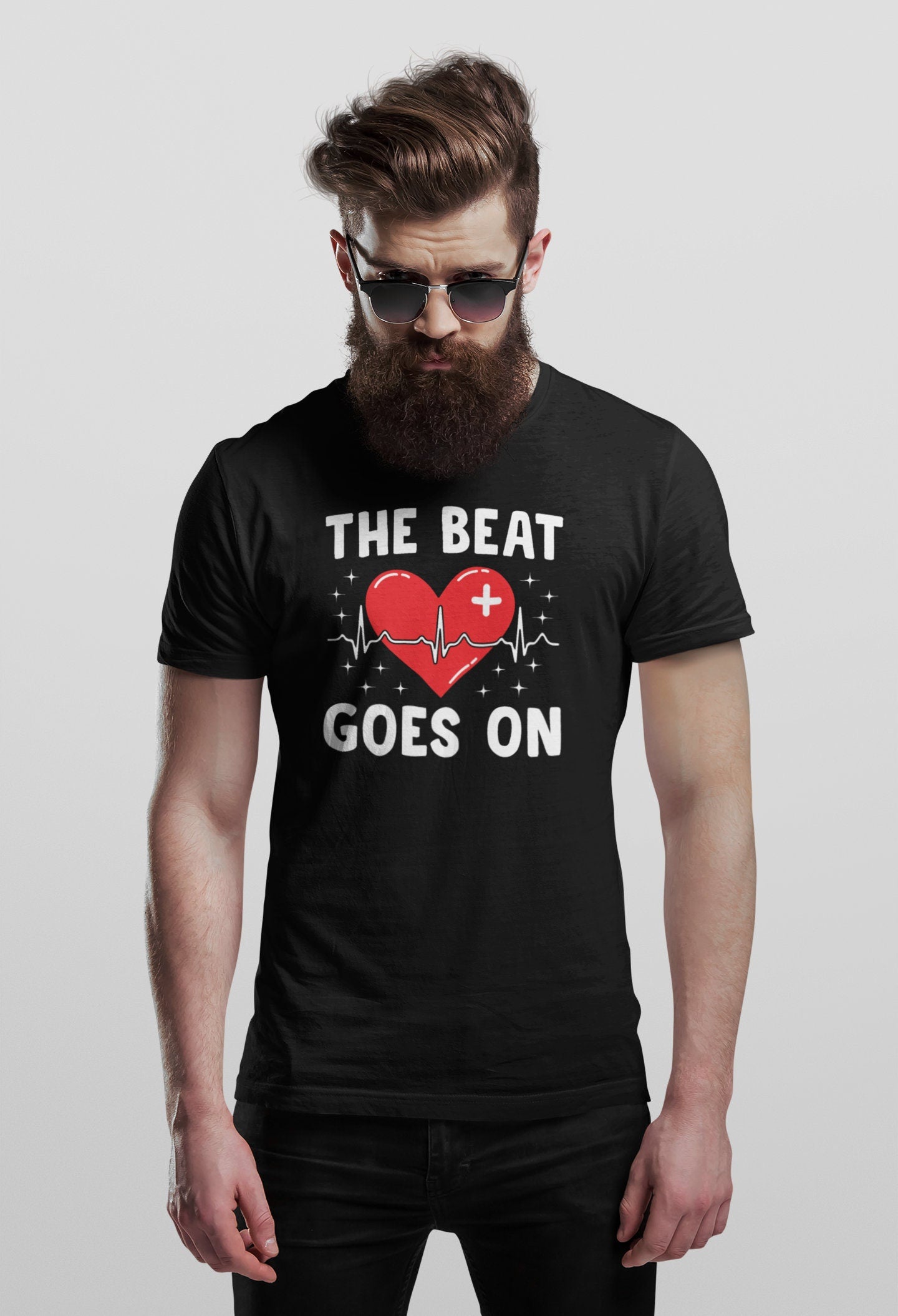 The Beat Goes On Shirt, Open Heart Surgery Shirt, Heartbeats Shirt, Heart Surgery Shirt