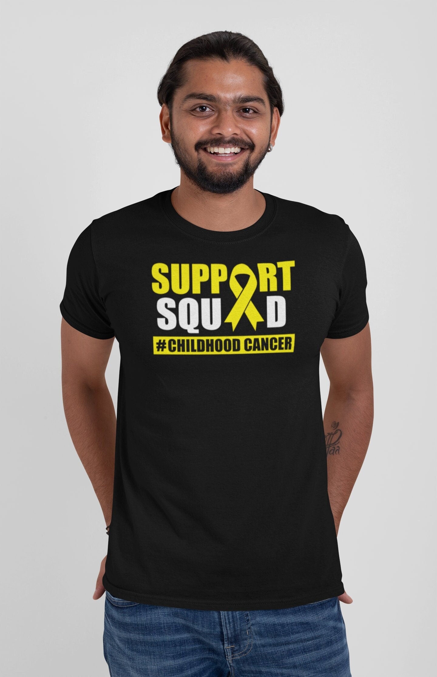 Childhood Cancer Support Squad Shirt, Childhood Cancer Awareness Shirt, Gold Ribbon Shirt