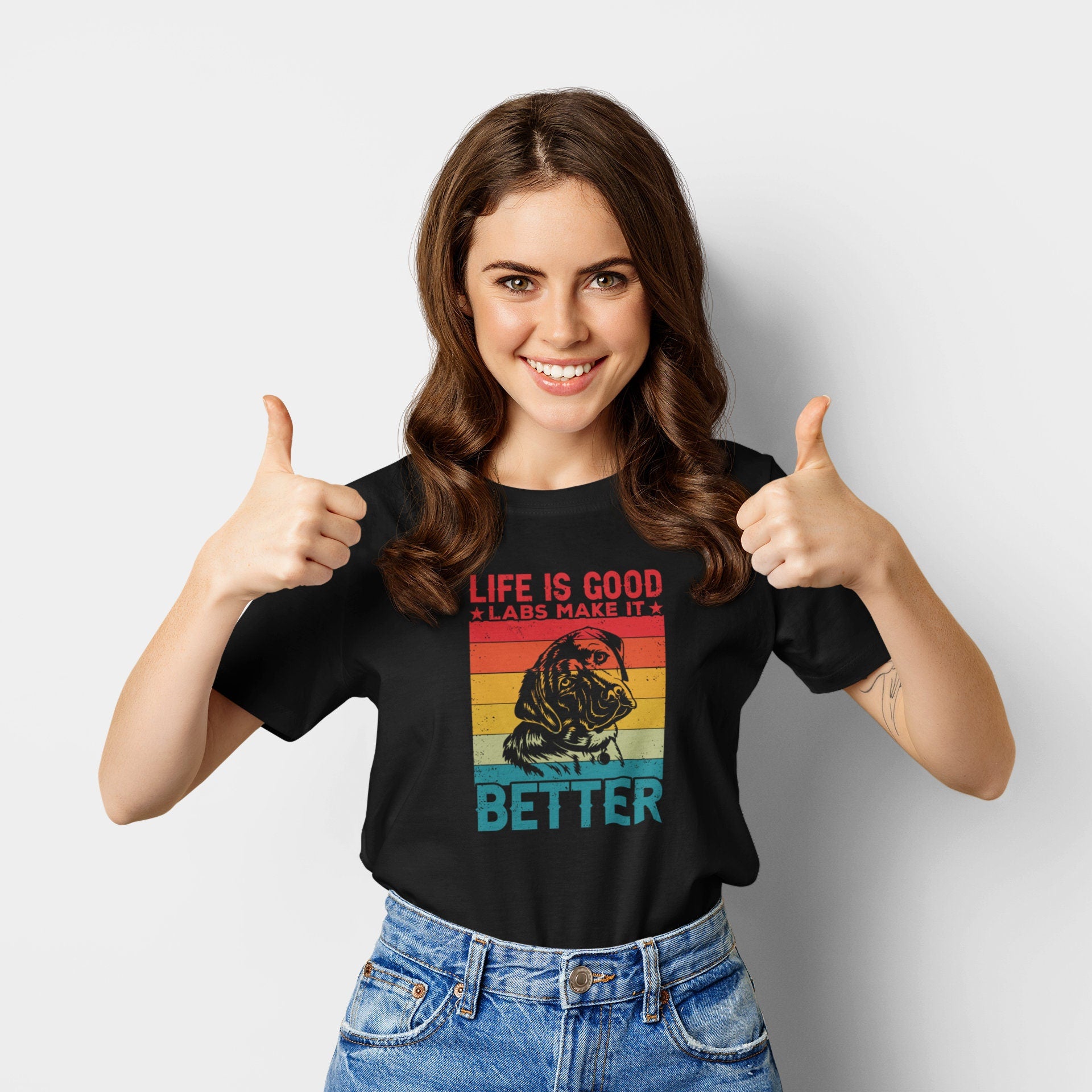 Life Is Good Labs Make It Better Shirt, Labrador Mom Shirt, Labrador Dad Tee, Labrador Owner