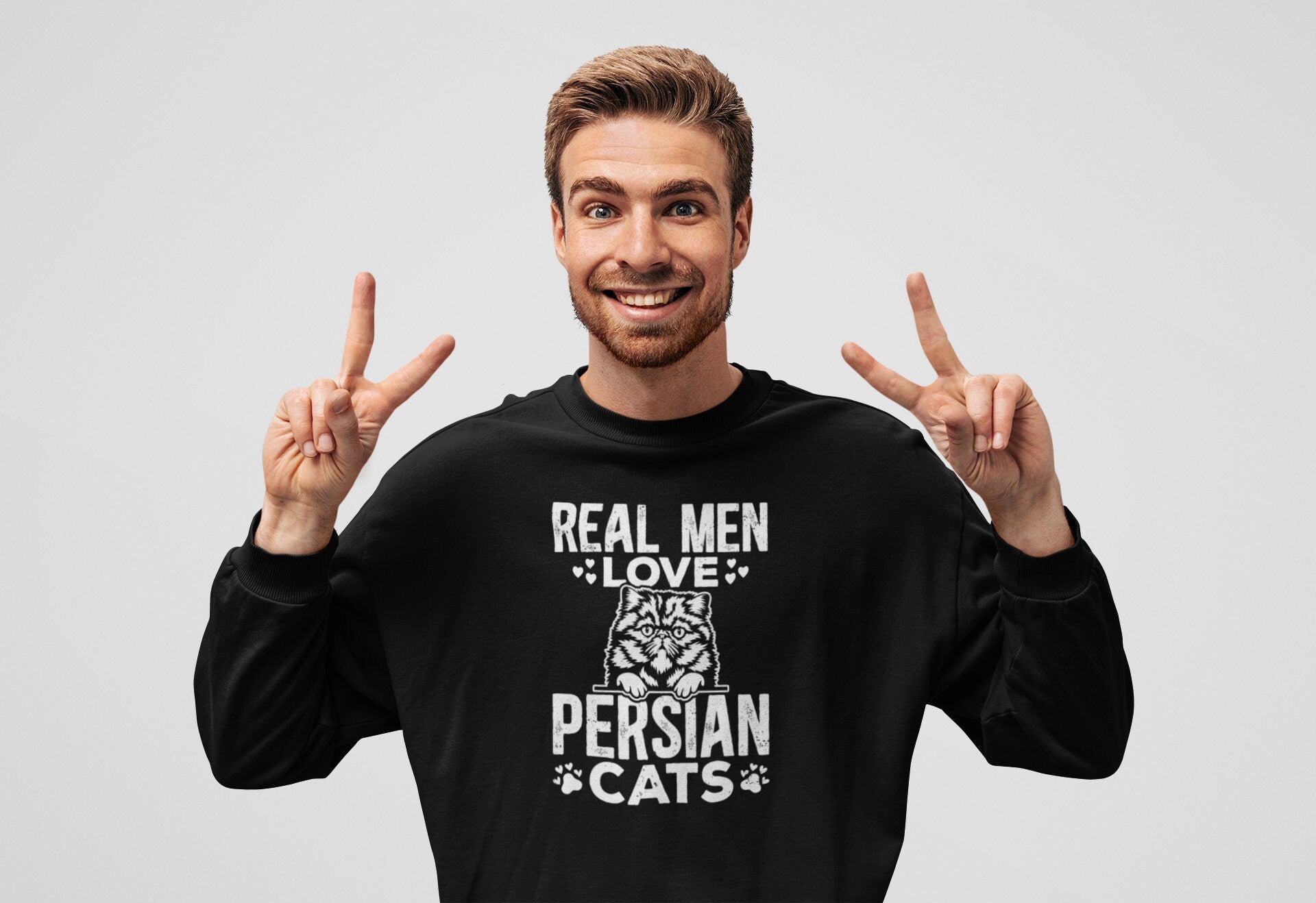 Real Men Love Persian Cats Shirt, Cat Lover Shirt, Cat Owner Shirt, Cat Lover Gift, Gift For Cat Lovers
