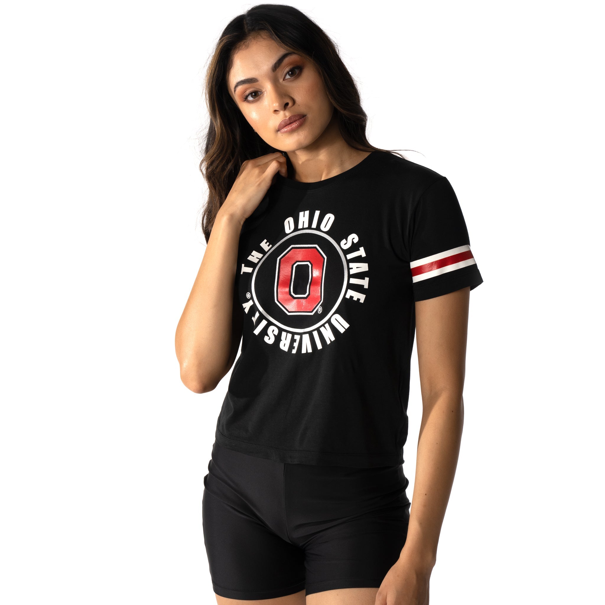 Ohio State University S/S Crop Tee