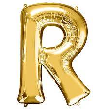 Letter R Large Mylar Balloon