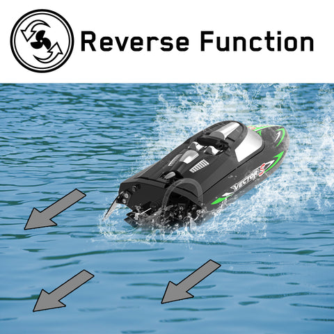 VOLANTEXRC Vector Sプールと湖用のセルフライティングとリバース機能を備えた高速RCボート(797-4ブラッシュド&ブラシレス)