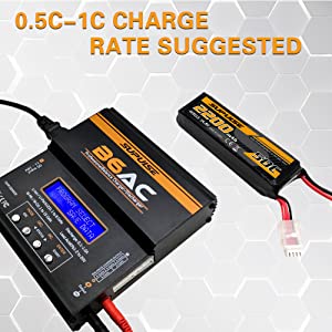Supulse 2pcs 14,8V 4S 2200mAh 50c Bateria de lipo com plugue T