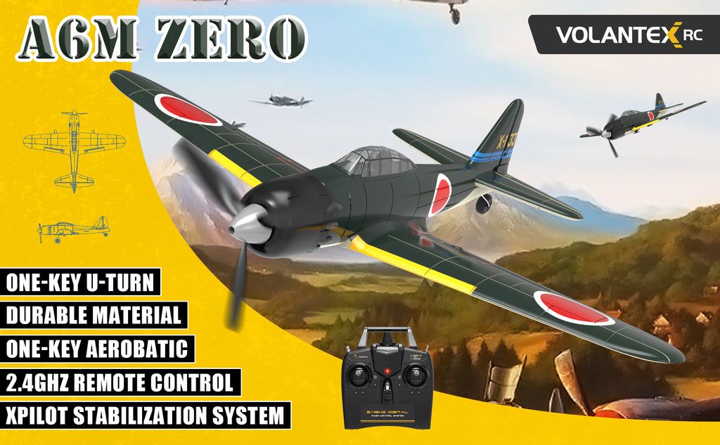 VOLANTEXRC Zero Fighter (76115) PNP without Radio, Battery & Charger