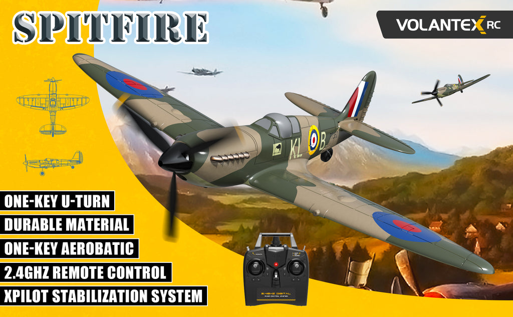 VOLANTEXRC Spitfire(76112)PNP without Radio, Battery & Charger