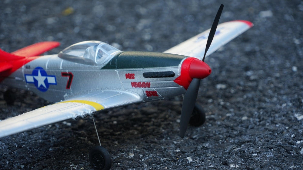 VOLANTEXRC Mustang P51 Red(RTF) 4CH 400mm For Beginner (15.7'') 76105