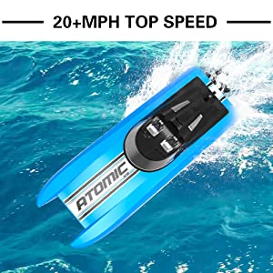 VOLANTEXRC Atomic XS Remote Control RC Boat for Pool Kids toys 20mph Fast Racing
