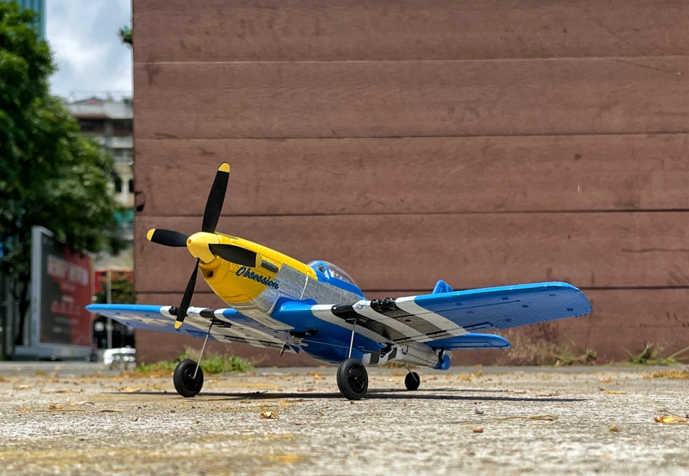 VOLANTEXRC Mustang P51 Warbird RC Airplane with Gyro Easy Fly Remote Control Plane