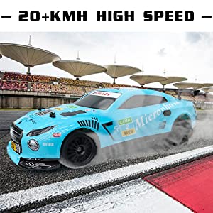 Racent Control remoto Drift Car 2.4Ghz 1:14 Escala RC Sport Racing Cars 4WD RTR Hight Speed RC Vehículo con luces LED