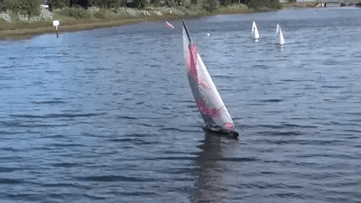 VOLANTEXRC Hurricane RC Sailboat 1 Meter Hull Length ABS Plastic Waterproof Hull