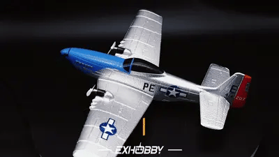 VOLANTEXRC P51D Mustang (RTF) 2CH 400mm For kids beginner (15.7'') 76203