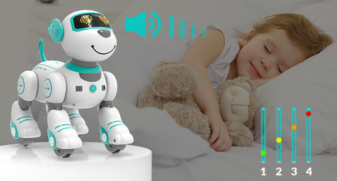 STEMTRON Programmable Interactive & Smart Dancing Remote Control Robot Dog Toy(Blue)