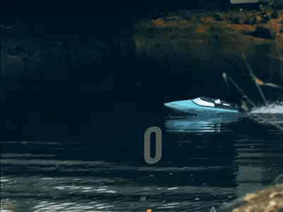 Vetores volantexrc sem escova de alta velocidade RC Boat Auto -Righting para o lago 79704 azul