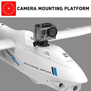 VOLANTEXRC Ranger 1600 4 Channel FPV Airplane with 1.6 Meter Wingspan and Unibody Plastic Fuselage (75707) PNP