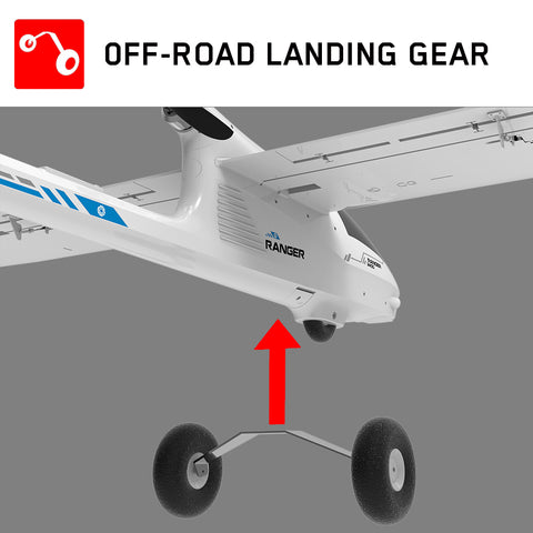 VOLANTEXRC Ranger 2400 5 Channel FPV Airplane with 2.4 Meter Wingspan and Multiple Camera Mounting Platform (75709) PNP