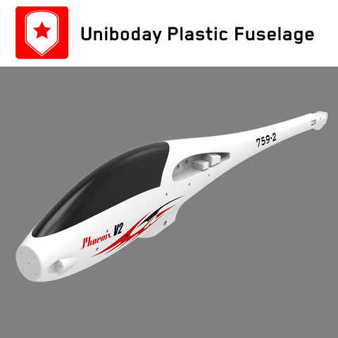 Phoenix V2 5 Channel Glider with 2 Meter Wingspan and Super Slim Streamline Plastic Fuselage (75902) PNP