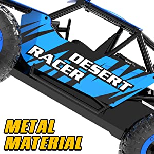 Racent 1:16 Scale All-Terrain Remote Control Rock Crawler Desert Racer (blue)