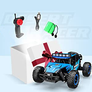 Racent 1:16 Scale All-Terrain Remote Control Rock Crawler Desert Racer (blue)
