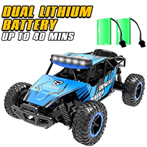 Racent 1:16 Scale All-Terrain Remote Control Rock Crawler Desert Racer (blue)