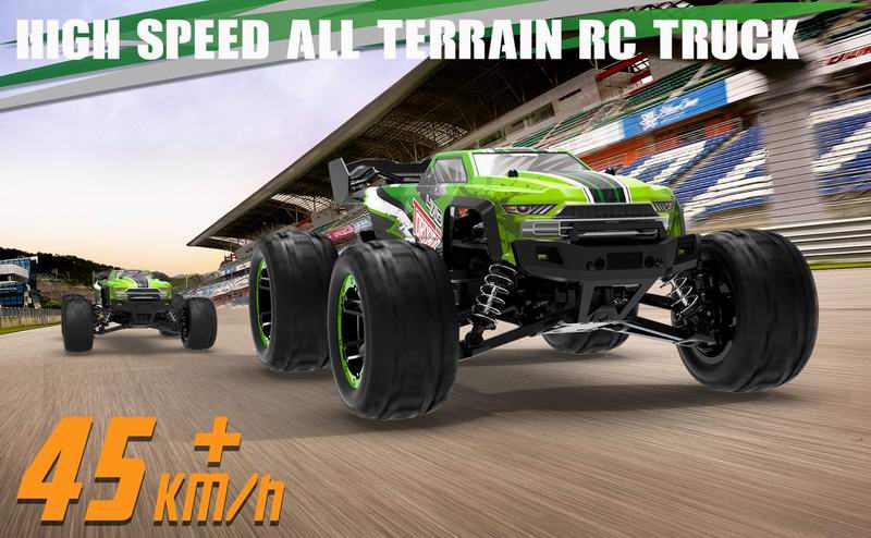 RACENT 1:16 Tornado 30MPH Alta velocidad 4WD 2.4 GHz RC Monster Truck (785-7)