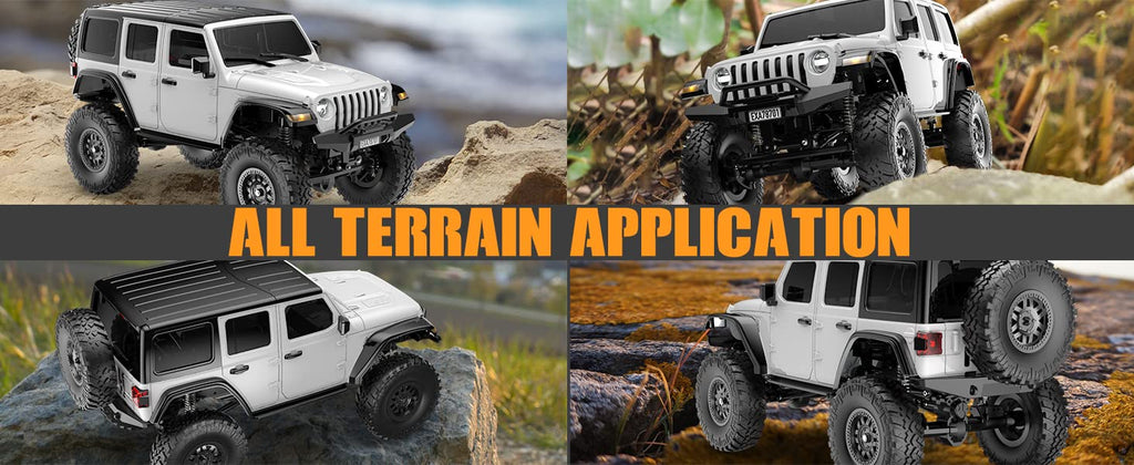 RACENT RCS24 Off Road 1/24 RC Rock Crawlers with LED 4WD Remote Control Truck