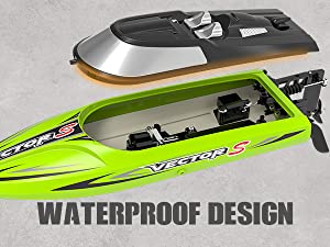 VOLANTEXRC VectorS Brushless RC Boat Self Righting for Lake Racing Kids Adults Great Gift Boat