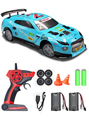 Racent Remote Control Drift Car 2.4Ghz 1/14 RC Sport Racing Cars 4WD LED Lights