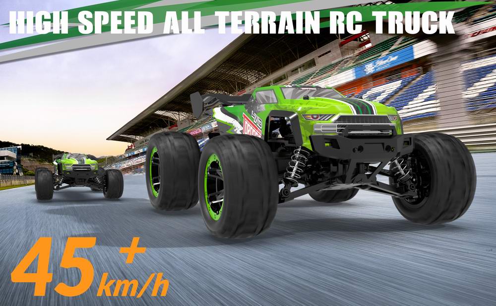 RACENT Tornado 1/16 4WD Off Road RC Monster Truck 30mph Fast High Speed