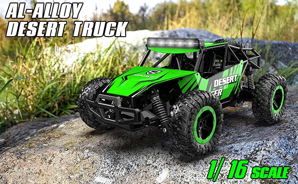 Racent escala 1:16 todoterreno control remoto Rock Crawler Desert Racer