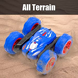 STEMTRON 360 Flips Remote Control Car Double Sided Rotating RC Stunt Car K03
