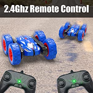 STEMTRON 360 Flips Remote Control Car Double Sided Rotating RC Stunt Car K03