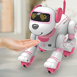 STEMTRON Programmable Interactive & Smart Dancing Remote Control Robot Dog Toy(Pink)