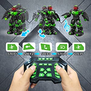 Juguete robot de control remoto programable inteligente STEMTRON para niños