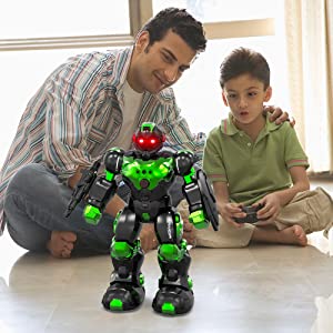 Juguete robot de control remoto programable inteligente STEMTRON para niños