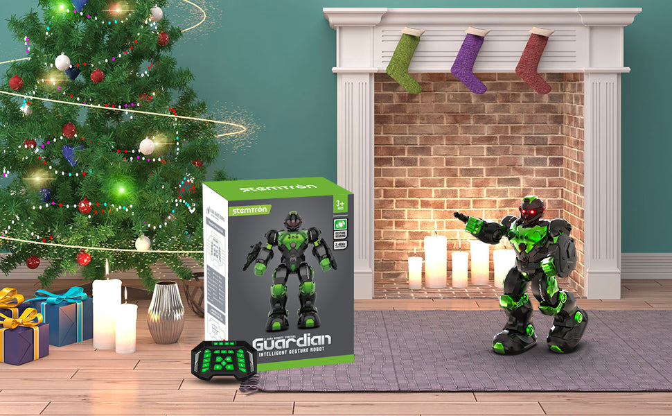 Juguete robot de control remoto programable inteligente STEMTRON para niños