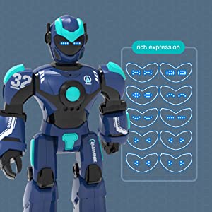 STEMTRON Intelligent Voice Controlled Smart Remote Control Robot(Blue)