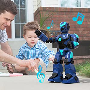STEMTRON Intelligent Voice Controlled Smart Remote Control Robot(Blue)