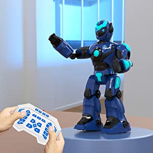 STEMTRON Intelligent Voice Controlled Smart Remote Control Robot(Blue)